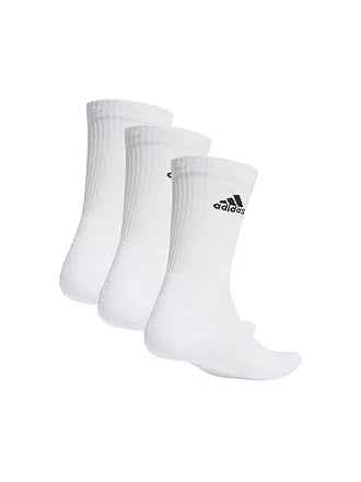 ADIDAS | Chaussettes de loisirs Cushioned Crew, lot de 3 | weiss
